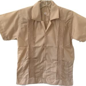 Guayabera Nicaragüense Embroidery Boys & Kids Shirt sz 6 kids